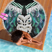 Aotearoa Korowai Motif Beach Blanket Maori Wheku Poutama