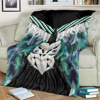 Aotearoa Korowai Motif Blanket Maori Wheku Poutama