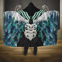 Aotearoa Korowai Motif Hooded Blanket Maori Wheku Poutama