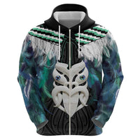 Aotearoa Korowai Motif Hoodie Maori Wheku Poutama