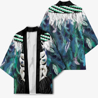 Aotearoa Korowai Motif Kimono Maori Wheku Poutama - Polynesian Pride