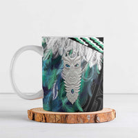 Aotearoa Korowai Motif Ceramic Mug Maori Tane Poutama - Polynesian Pride