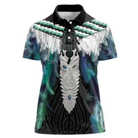 Aotearoa Korowai Motif Women Polo Shirt Maori Tane Poutama