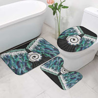 Aotearoa Korowai Motif Bathroom Set Maori Koru Poutama - Polynesian Pride