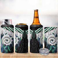 Aotearoa Korowai Motif 4 in 1 Can Cooler Tumbler Maori Koru Poutama LT14 - Polynesian Pride