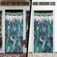 Aotearoa Korowai Motif Door Cover Maori Koru Poutama - Polynesian Pride