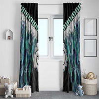 Aotearoa Korowai Motif Window Curtain Maori Koru Poutama