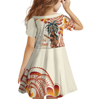 Heiva i Tahiti Family Matching Off Shoulder Short Dress and Hawaiian Shirt Ori Tahitian Dance Tiare Maori LT14 - Polynesian Pride