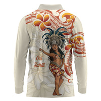 Heiva i Tahiti Long Sleeve Polo Shirt Ori Tahitian Dance Tiare Maori LT14 - Polynesian Pride
