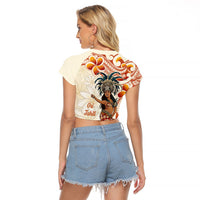 Heiva i Tahiti Raglan Cropped T Shirt Ori Tahitian Dance Tiare Maori LT14 - Polynesian Pride