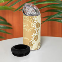 Heiva i Tahiti 4 in 1 Can Cooler Tumbler Tahitian Tiare Maori Cowrie Lei Brown LT14 - Polynesian Pride