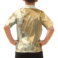 Heiva i Tahiti Hawaiian Shirt Tahitian Tiare Maori Cowrie Lei Brown LT14 - Polynesian Pride