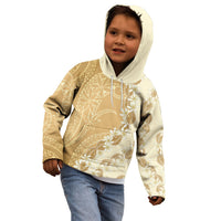 Heiva i Tahiti Kid Hoodie Tahitian Tiare Maori Cowrie Lei Brown LT14 - Polynesian Pride