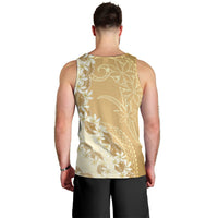 Heiva i Tahiti Men Tank Top Tahitian Tiare Maori Cowrie Lei Brown LT14 - Polynesian Pride