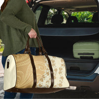 Heiva i Tahiti Travel Bag Tahitian Tiare Maori Cowrie Lei Brown LT14 - Polynesian Pride