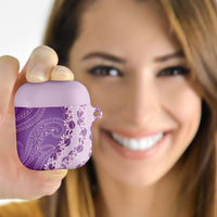 Heiva i Tahiti AirPods Case Tahitian Tiare Maori Cowrie Lei Purple LT14 - Polynesian Pride