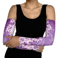 Heiva i Tahiti Arm Sleeves Tahitian Tiare Maori Cowrie Lei Purple LT14 - Polynesian Pride