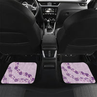 Heiva i Tahiti Car Mats Tahitian Tiare Maori Cowrie Lei Purple LT14 Set 2pcs - Back Purple - Polynesian Pride
