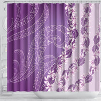 Heiva i Tahiti Shower Curtain Tahitian Tiare Maori Cowrie Lei Purple LT14 - Polynesian Pride