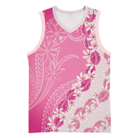 Heiva i Tahiti Basketball Jersey Tahitian Tiare Maori Cowrie Lei Pink LT14 Unisex Pink - Polynesian Pride
