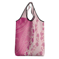 Heiva i Tahiti Grocery Bag Tahitian Tiare Maori Cowrie Lei Pink LT14 - Polynesian Pride