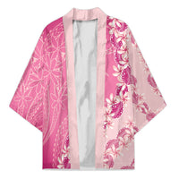 Heiva i Tahiti Kimono Tahitian Tiare Maori Cowrie Lei Pink LT14 Unisex Pink - Polynesian Pride