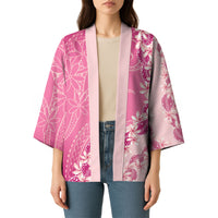 Heiva i Tahiti Kimono Tahitian Tiare Maori Cowrie Lei Pink LT14 - Polynesian Pride