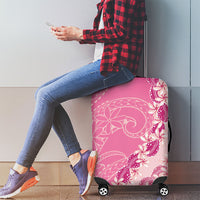 Heiva i Tahiti Luggage Cover Tahitian Tiare Maori Cowrie Lei Pink LT14 - Polynesian Pride