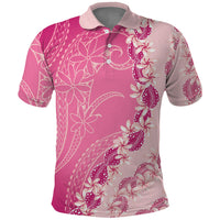 Heiva i Tahiti Polo Shirt Tahitian Tiare Maori Cowrie Lei Pink LT14 Pink - Polynesian Pride