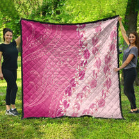 Heiva i Tahiti Quilt Tahitian Tiare Maori Cowrie Lei Pink LT14 - Polynesian Pride
