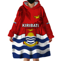 Personalised Kiribati Independence Day Wearable Blanket Hoodie Happy 44th Anniversary Flag Style LT14 - Polynesian Pride