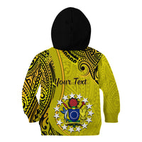 Personalised 27 October Aitutaki Island Gospel Day Kid Hoodie Cook Islands Tribal Pattern LT14 - Polynesian Pride
