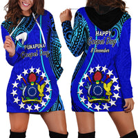 8 December Pukapuka Island Gospel Day Hoodie Dress Cook Islands Tribal Pattern LT14 - Polynesian Pride