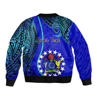 Personalised 8 December Pukapuka Island Gospel Day Bomber Jacket Cook Islands Tribal Pattern LT14 - Polynesian Pride