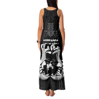 New Zealand Silver Fern Rugby Family Matching Tank Maxi Dress and Hawaiian Shirt Haka Dance With Aotearoa Maori Pattern