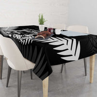 New Zealand Silver Fern Rugby Tablecloth Haka Dance With Aotearoa Maori Pattern