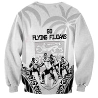 Fiji Tapa Rugby Sweatshirt Cibi Dance With Fijian Pattern LT14 - Polynesian Pride