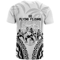 Fiji Tapa Rugby T Shirt Cibi Dance With Fijian Pattern LT14 - Polynesian Pride
