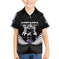 New Zealand And Fiji Tapa Rugby Family Matching Tank Maxi Dress and Hawaiian Shirt Haka Dance Mix Cibi Dance Together