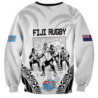 New Zealand And Fiji Tapa Rugby Sweatshirt Haka Dance Mix Cibi Dance Together LT14 - Polynesian Pride