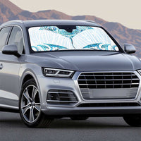 New Zealand Manta Ray Tattoo Auto Sun Shade Aotearoa Maori Haehae Paua Shell - Polynesian Pride