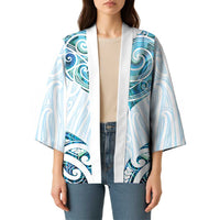 New Zealand Manta Ray Tattoo Kimono Aotearoa Maori Haehae Paua Shell - Polynesian Pride