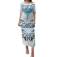 New Zealand Manta Ray Tattoo Puletasi Aotearoa Maori Haehae Paua Shell - Polynesian Pride