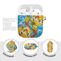 Aloha Hawaii Summer AirPods Case Hawaiian Lei Surfing Mango Palaka Motifs