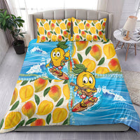Aloha Hawaii Summer Bedding Set Hawaiian Lei Surfing Mango Palaka Motifs
