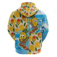 Aloha Hawaii Summer Zip Hoodie Hawaiian Lei Surfing Mango Palaka Motifs