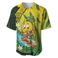 Hawaii Surfing Mango Baseball Jersey Manako Polynesian Fish Hook