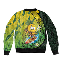 Hawaii Surfing Mango Bomber Jacket Manako Polynesian Fish Hook