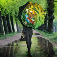 Hawaii Surfing Mango Umbrella Manako Polynesian Fish Hook