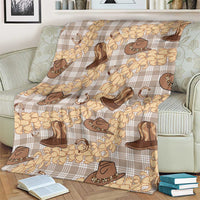 Khaki Palaka Hawaii Cowboy Blanket Puakenikeni Lei Paniolo Papale Seamless Vibes - Polynesian Pride